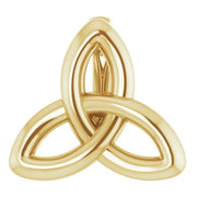 14K Yellow Celtic-Inspired Trinity Pendant