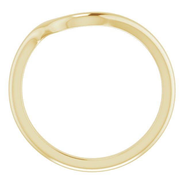14k Yellow Band For 5.2 Mm Round Ring