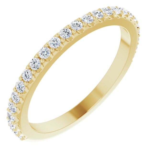 14K Yellow 1/3 CTW Natural Diamond Matching Band