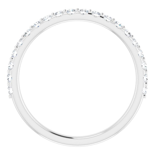 14K White 1/3 CTW Natural Diamond Matching Band