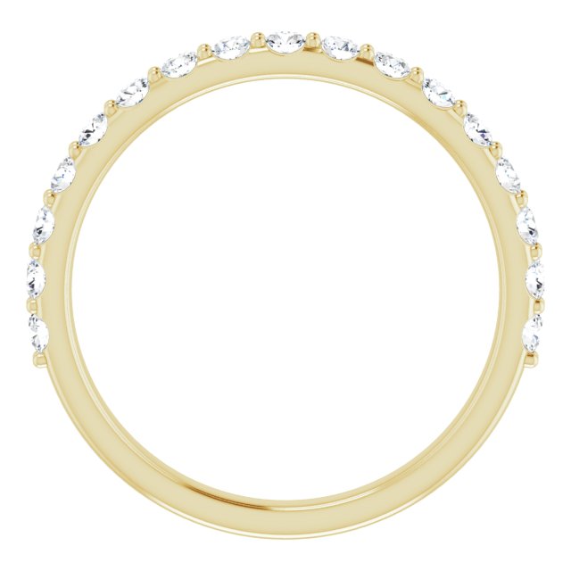 14K Yellow 1/2 CTW Natural Diamond Matching Band