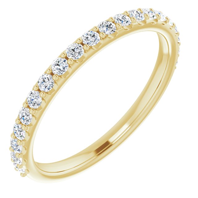 14K Yellow 1/3 CTW Natural Diamond Matching Band