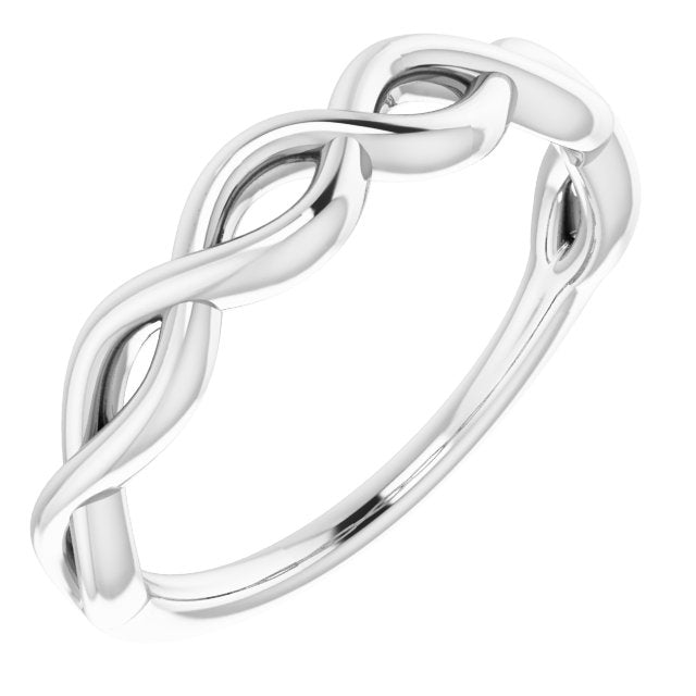 14K White Matching Band