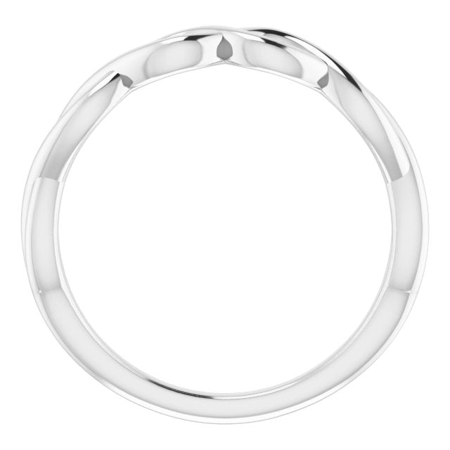 14K White Matching Band