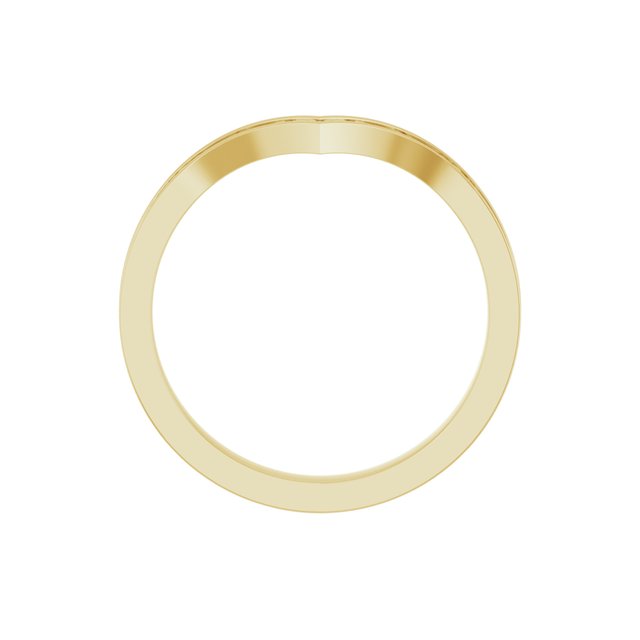 14K Yellow Vintage-Inspired V Ring