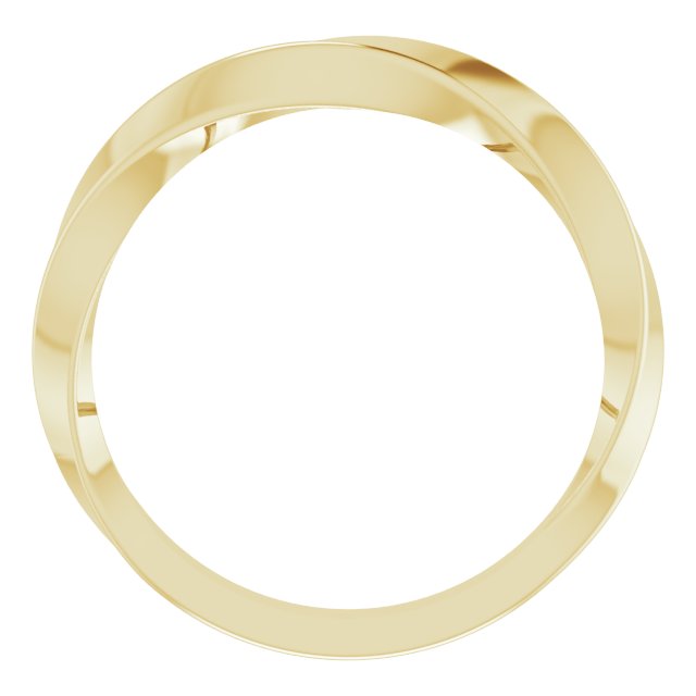 14k Yellow 2.5 Mm Twisted Matching Band