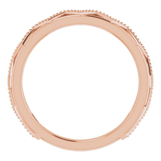 14K Rose Stackable Crown Ring