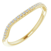 14K Yellow 1/10 CTW Natural Diamond Band