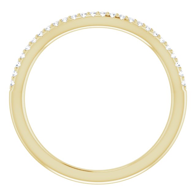 14K Yellow 1/10 CTW Natural Diamond Band