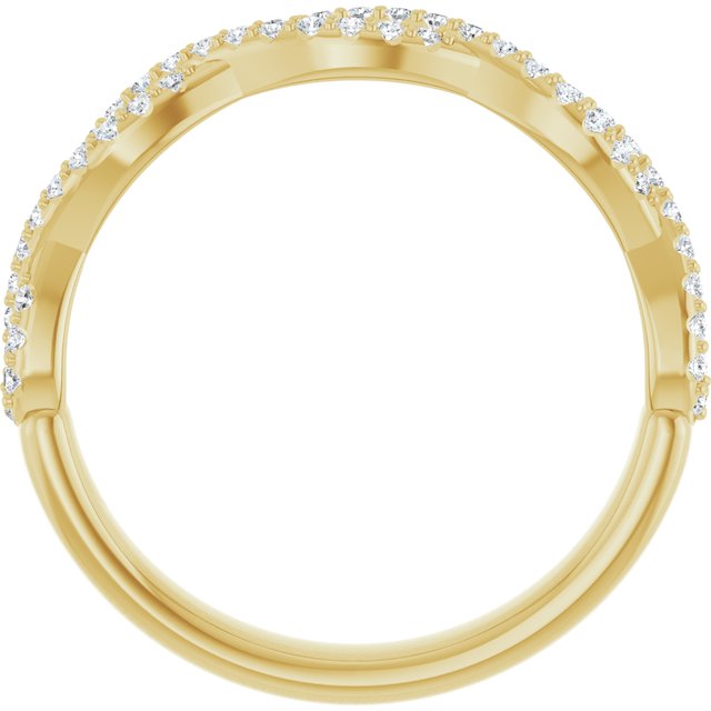 14k Yellow 1/5 Ctw Natural Diamond Anniversary Band