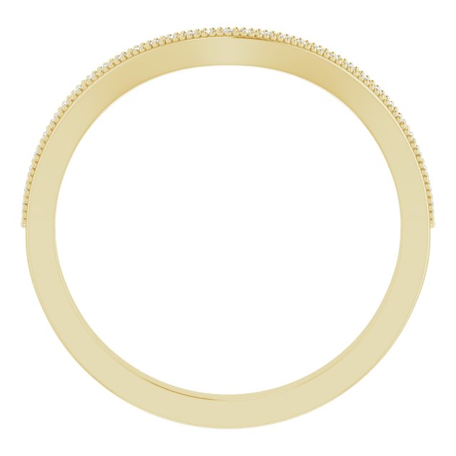 14K Yellow .07 CTW Natural Diamond Matching Band