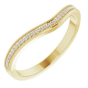 14K Yellow .07 CTW Natural Diamond Matching Band