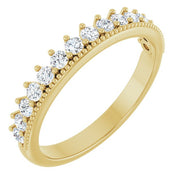 14k Yellow 3/8 Ctw Natural Diamond Anniversary Band
