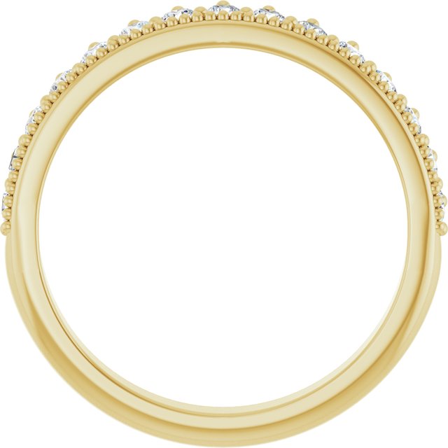 14k Yellow 3/8 Ctw Natural Diamond Anniversary Band
