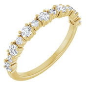 14K Yellow 1/2 CTW Lab-Grown Diamond Anniversary Band