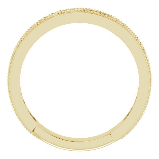 14K Yellow Geometric Stackable Ring