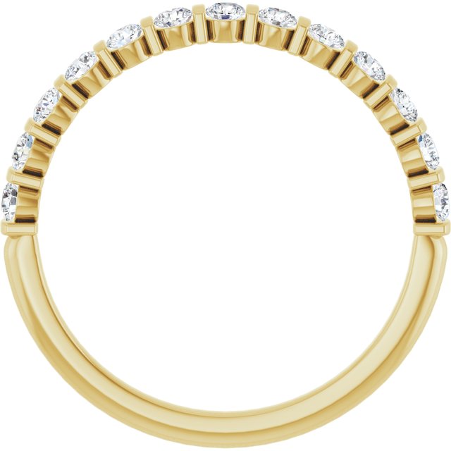 14k Yellow 3/8 Ctw Natural Diamond Anniversary Band