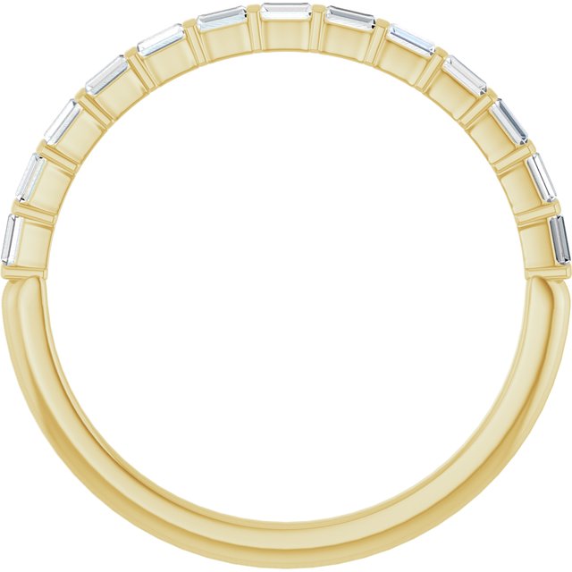 14k Yellow 1/5 Ctw Natural Diamond Anniversary Band