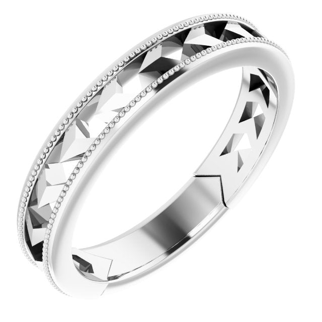 Sterling Silver Geometric Stackable Ring