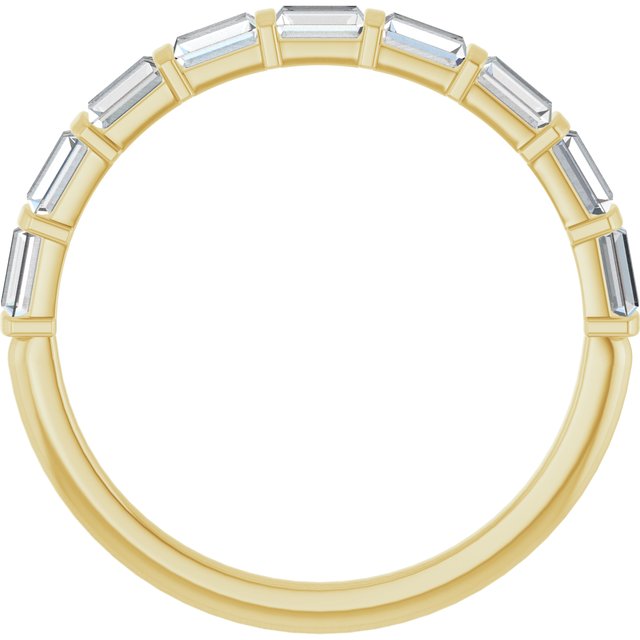 14k Yellow 5/8 Ctw Natural Diamond Anniversary Band