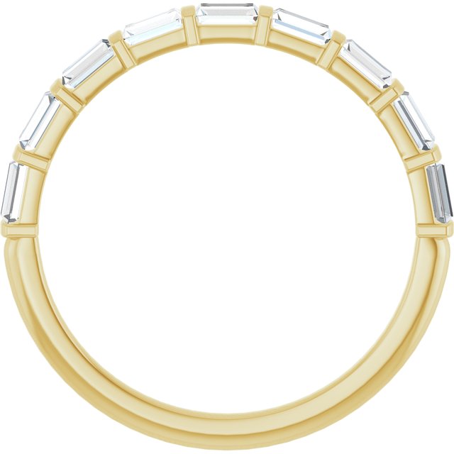 14k Yellow 3/8 Ctw Natural Diamond Anniversary Band