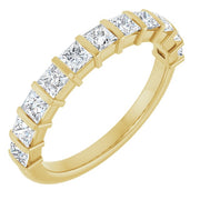 14k Yellow 1 Ctw Natural Diamond Anniversary Band