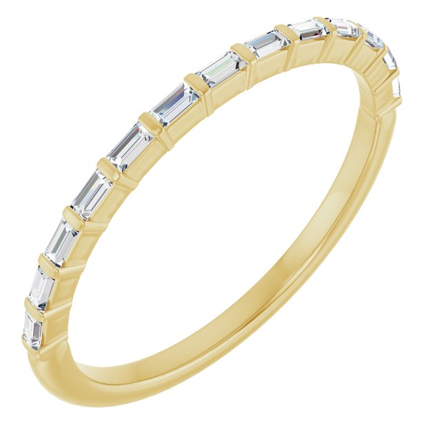 14k Yellow 1/5 Ctw Natural Diamond Anniversary Band