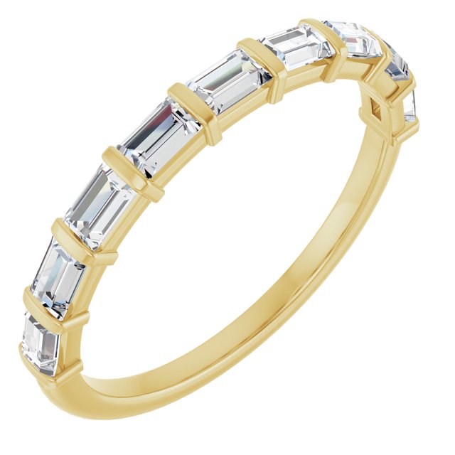 14k Yellow 5/8 Ctw Natural Diamond Anniversary Band