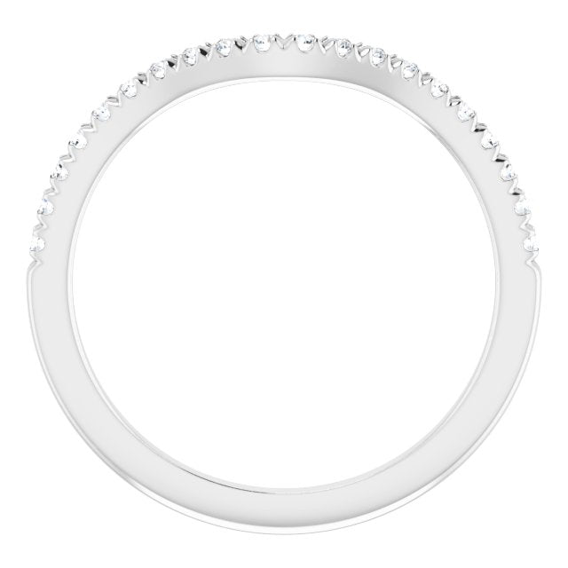 14K White 1/5 CTW Natural Diamond Matching Band