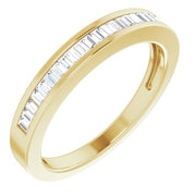 14k Yellow 1/4 Ctw Natural Diamond Anniversary Band