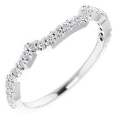 14K White 1/5 CTW Natural Diamond Matching Band