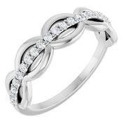 14K White 1/5 CTW Natural Diamond Anniversary Band