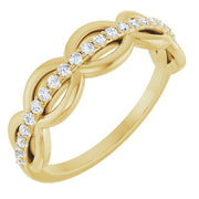 14K Yellow 1/5 CTW Natural Diamond Anniversary Band