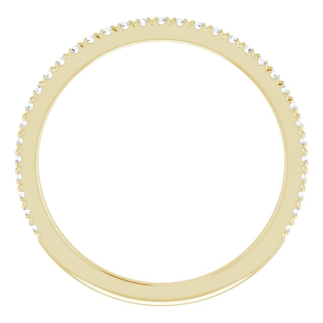 14K Yellow 1/6 CTW Natural Diamond Matching Band