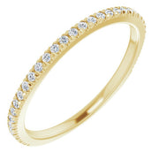 14K Yellow 1/6 CTW Natural Diamond Matching Band