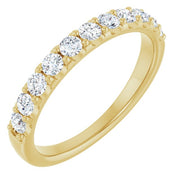 14k Yellow 1/2 Ctw Natural Diamond Anniversary Band