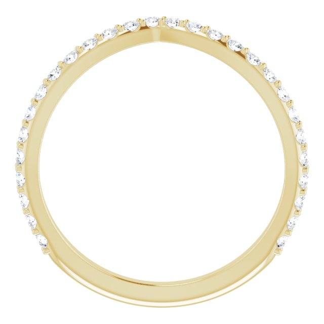 14K Yellow 1/3 CTW Natural Diamond Matching Band