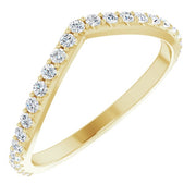 14K Yellow 1/3 CTW Natural Diamond Matching Band