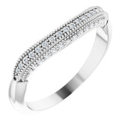 14K White 1/8 CTW Natural Diamond Matching Band