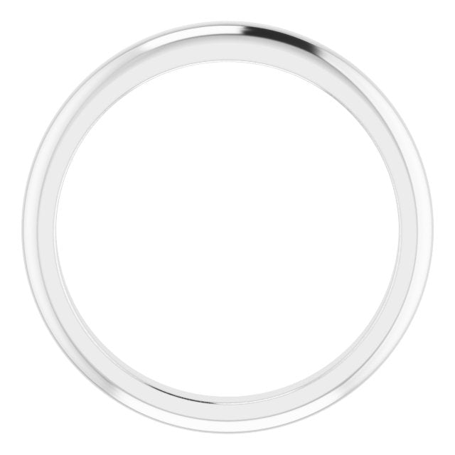 14k White Band For 2.75 Mm Round Ring