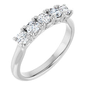 14K White 5/8 CTW Lab-Grown Diamond Anniversary Band