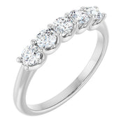 14K White 5/8 CTW Lab-Grown Diamond Anniversary Band