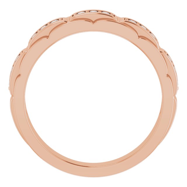 14K Rose 1/4 CTW  Natural Diamond Ring