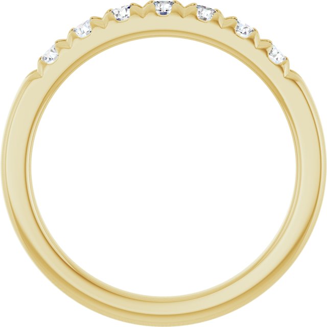 14K Yellow 3/8 CTW Lab-Grown Diamond Anniversary Band