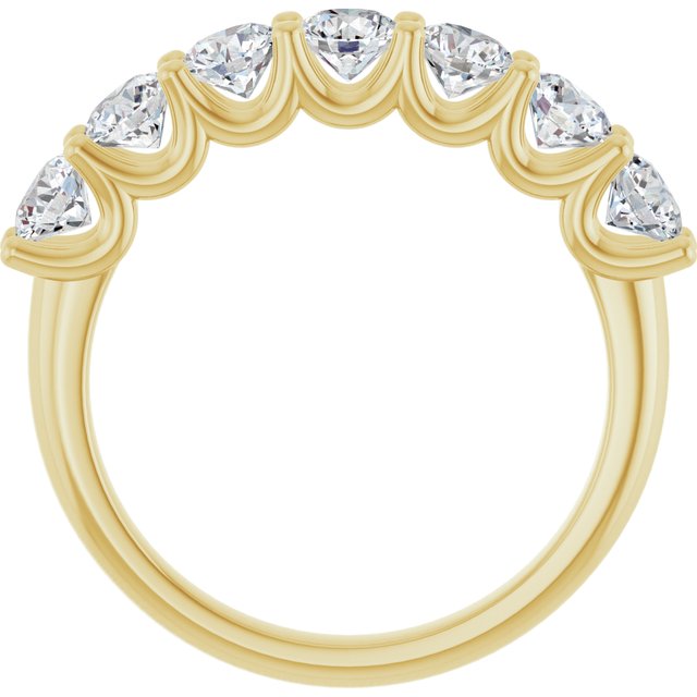 14K Yellow 1 1/3 CTW Lab-Grown Diamond Anniversary Band