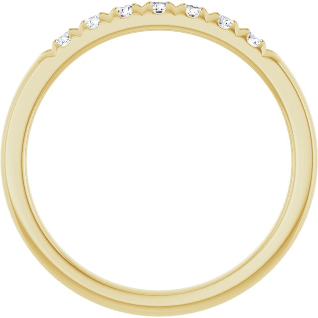 14K Yellow 1/4 CTW Lab-Grown Diamond Anniversary Band