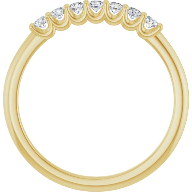 14K Yellow 1/5 CTW Natural Diamond Anniversary Band
