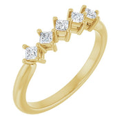 14K Yellow 1/2 CTW Natural Diamond Anniversary Band