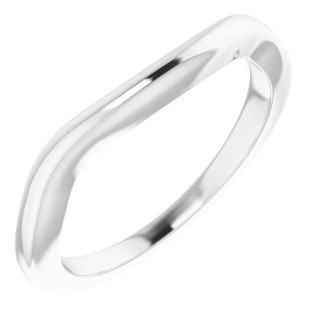14K White Matching Band