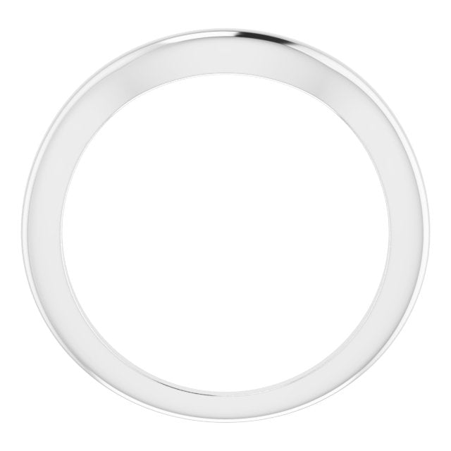 14K White Matching Band